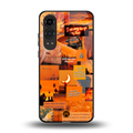 orange aesthetic back phone cover | glass case for oneplus nord ce 4 lite