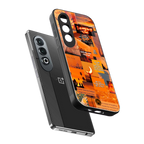 orange aesthetic back phone cover | glass case for oneplus nord ce 4