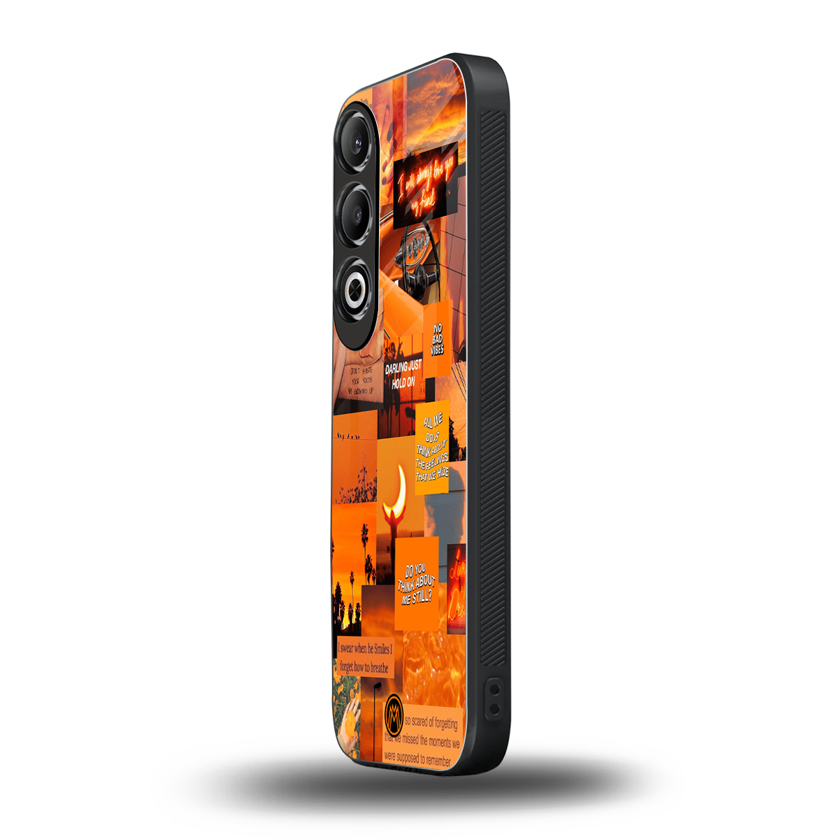 orange aesthetic back phone cover | glass case for oneplus nord ce 4