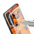 orange aesthetic back phone cover | glass case for oneplus nord ce 4