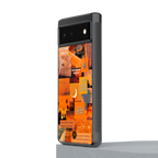 orange aesthetic back phone cover | glass case for Google Pixel 6A