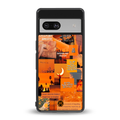 orange aesthetic back phone cover | glass case for Google Pixel 7