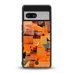 orange aesthetic back phone cover | glass case for Google Pixel 7