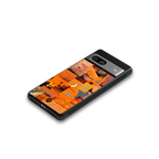 orange aesthetic back phone cover | glass case for Google Pixel 7