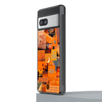 orange aesthetic back phone cover | glass case for Google Pixel 7