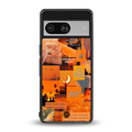 orange aesthetic back phone cover | glass case for Google Pixel 8