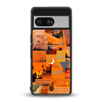 orange aesthetic back phone cover | glass case for Google Pixel 8
