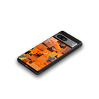 orange aesthetic back phone cover | glass case for Google Pixel 8