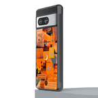 orange aesthetic back phone cover | glass case for Google Pixel 8
