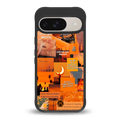 orange aesthetic back phone cover | glass case for google pixel 9