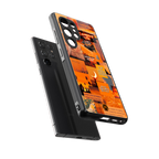 orange aesthetic back phone cover | glass case for samsung galaxy s25 ultra