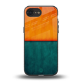 orange green back phone cover | glass case for iphone 16e
