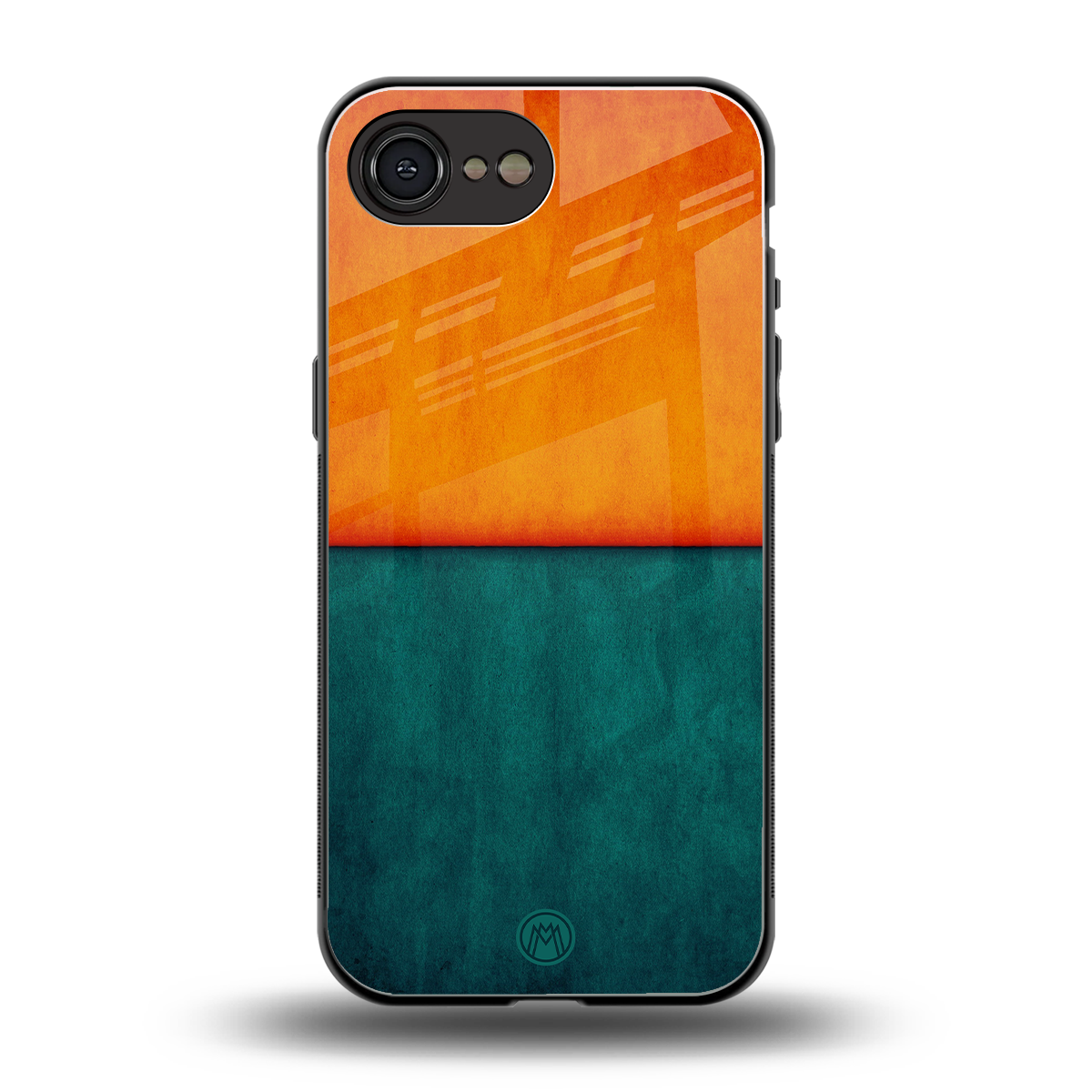 orange green back phone cover | glass case for iphone 16e