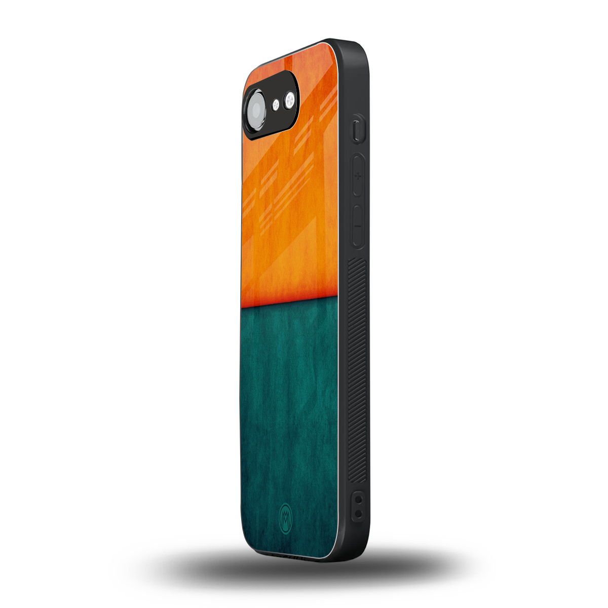 orange green back phone cover | glass case for iphone 16e