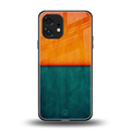 orange green back phone cover | glass case for nothing phone 1