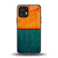 orange green back phone cover | glass case for nothing phone 2