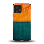 orange green back phone cover | glass case for nothing phone 2
