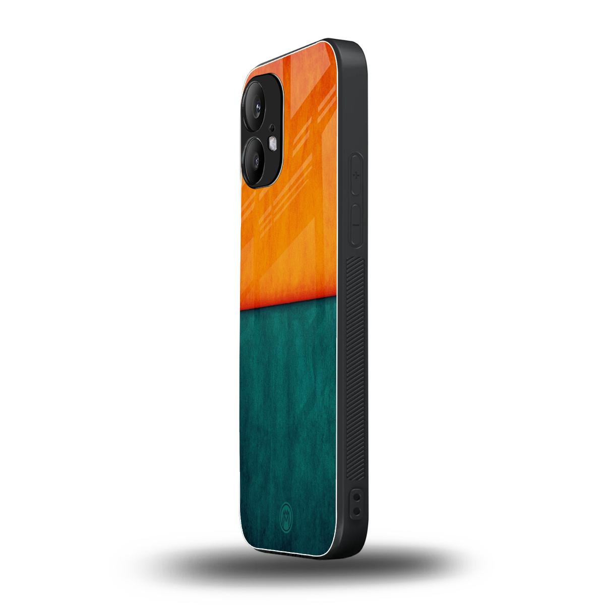 orange green back phone cover | glass case for nothing phone 2