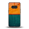 orange green back phone cover | glass case for nothing phone 2a