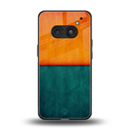 orange green back phone cover | glass case for nothing phone 2a