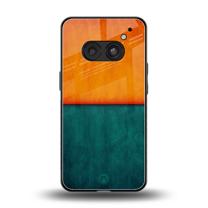 orange green back phone cover | glass case for nothing phone 2a