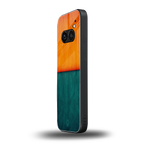 orange green back phone cover | glass case for nothing phone 2a