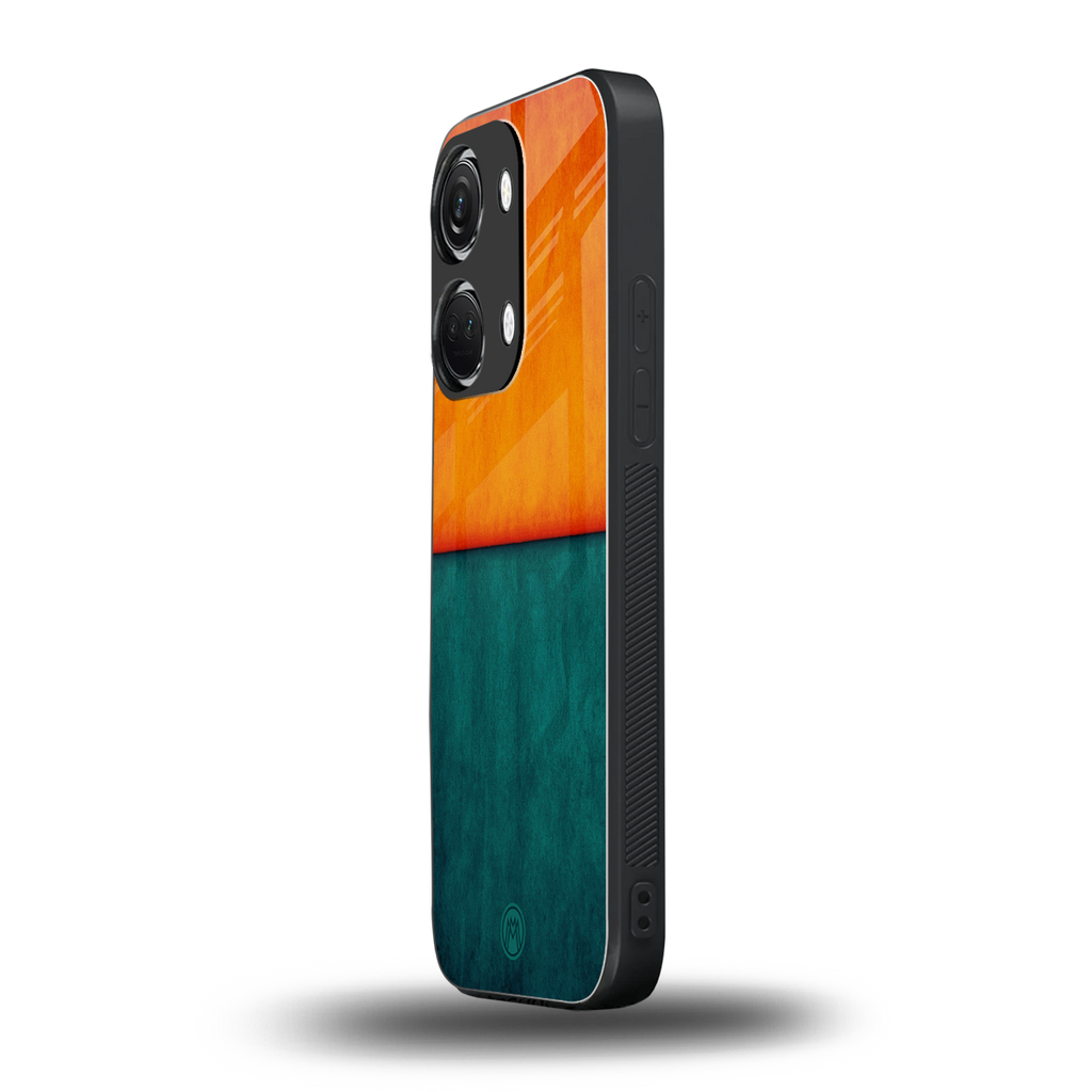orange green back phone cover | glass case for oneplus nord 3