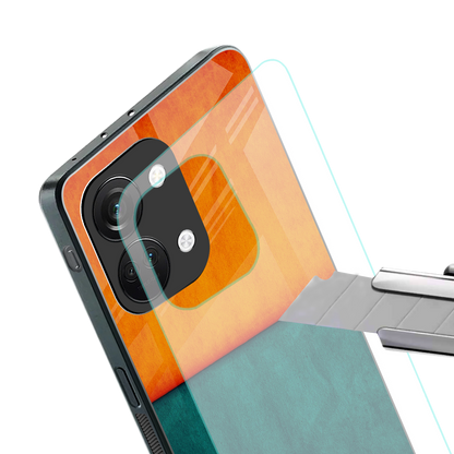 orange green back phone cover | glass case for oneplus nord 3