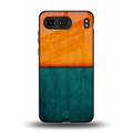 orange green back phone cover | glass case for oneplus nord 4