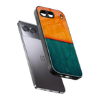orange green back phone cover | glass case for oneplus nord 4