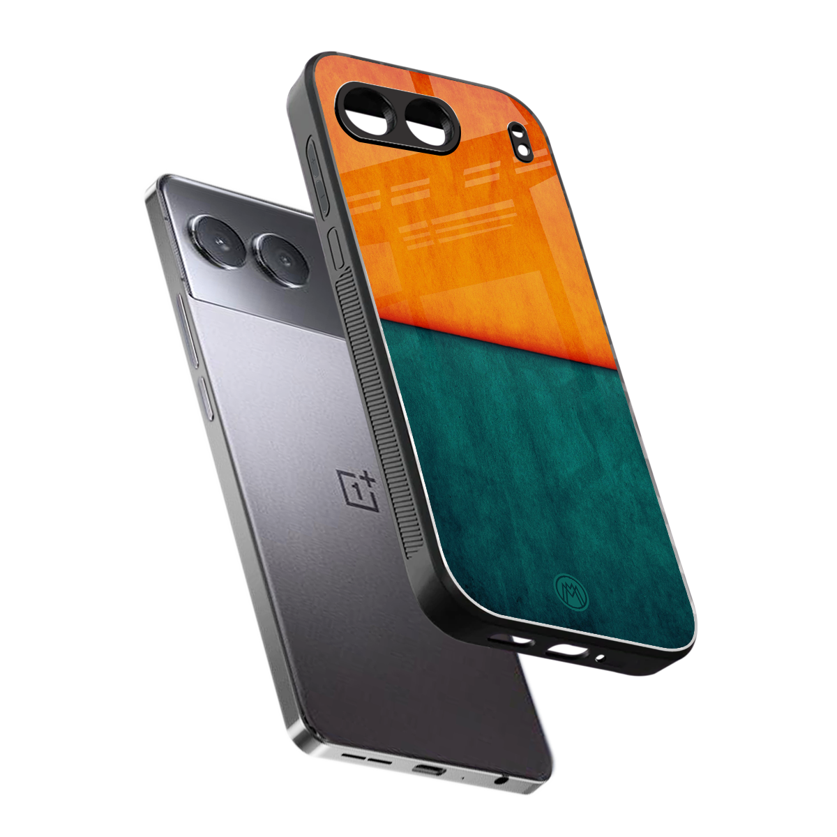 orange green back phone cover | glass case for oneplus nord 4