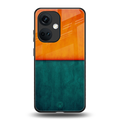 orange green back phone cover | glass case for oneplus nord ce 3