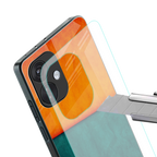 orange green back phone cover | glass case for oneplus nord ce 3