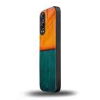 orange green back phone cover | glass case for oneplus nord ce 4 lite