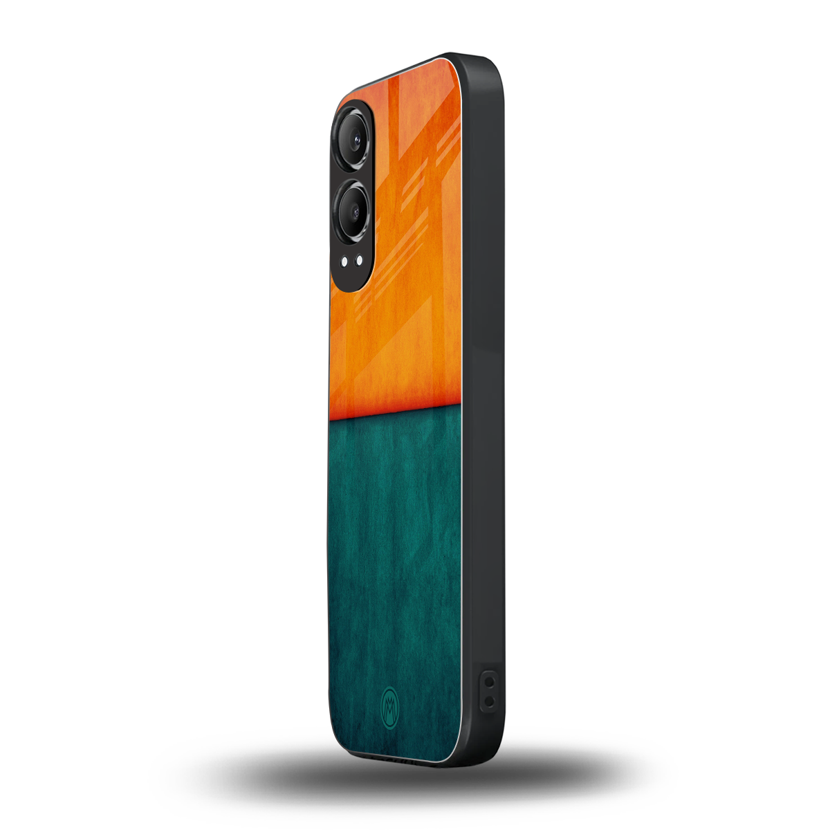 orange green back phone cover | glass case for oneplus nord ce 4 lite