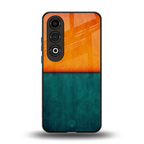 orange green back phone cover | glass case for oneplus nord ce 4