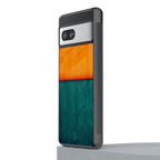 orange green back phone cover | glass case for Google Pixel 7