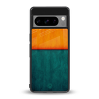 orange green back phone cover | glass case for google pixel 8 pro