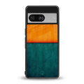 orange green back phone cover | glass case for Google Pixel 8