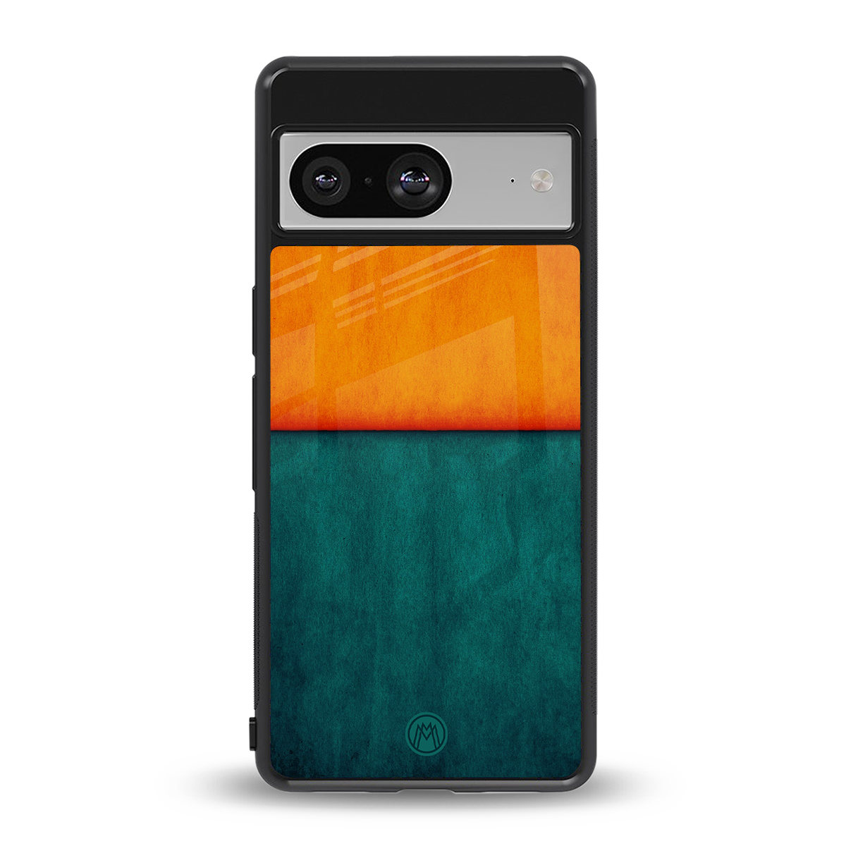 orange green back phone cover | glass case for Google Pixel 8