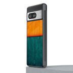 orange green back phone cover | glass case for Google Pixel 8