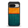 orange green back phone cover | glass case for google pixel 9