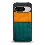 orange green back phone cover | glass case for google pixel 9
