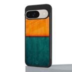 orange green back phone cover | glass case for google pixel 9