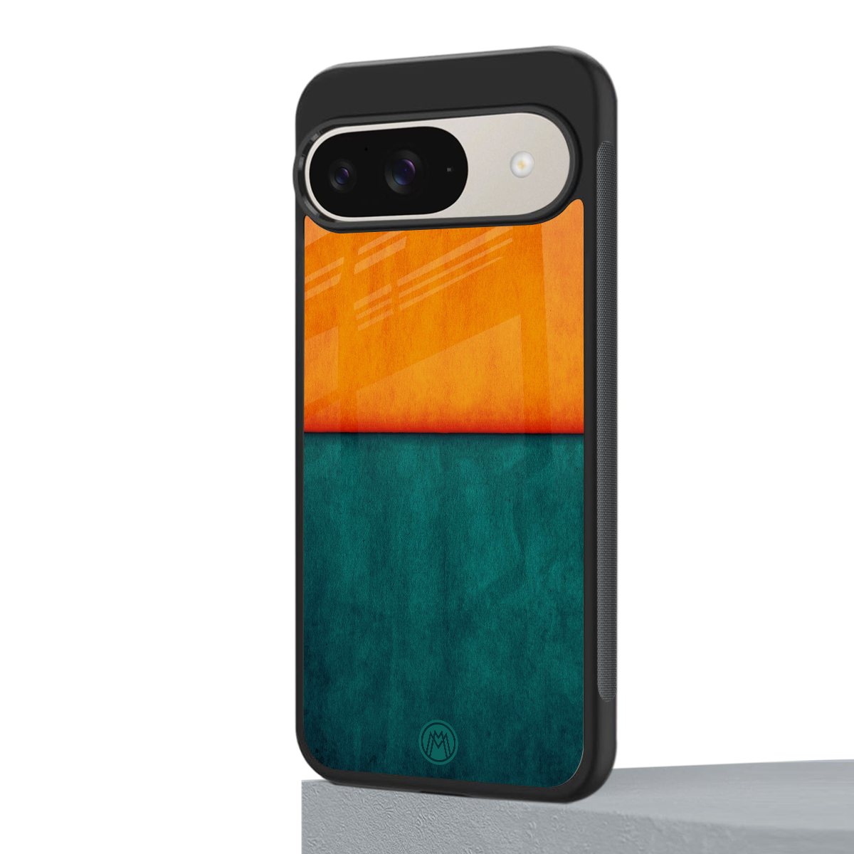 orange green back phone cover | glass case for google pixel 9