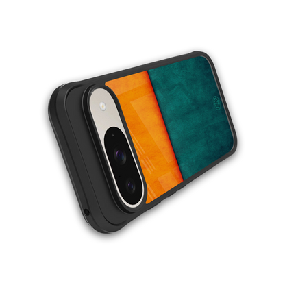 orange green back phone cover | glass case for google pixel 9