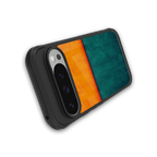 orange green back phone cover | glass case for google pixel 9 pro
