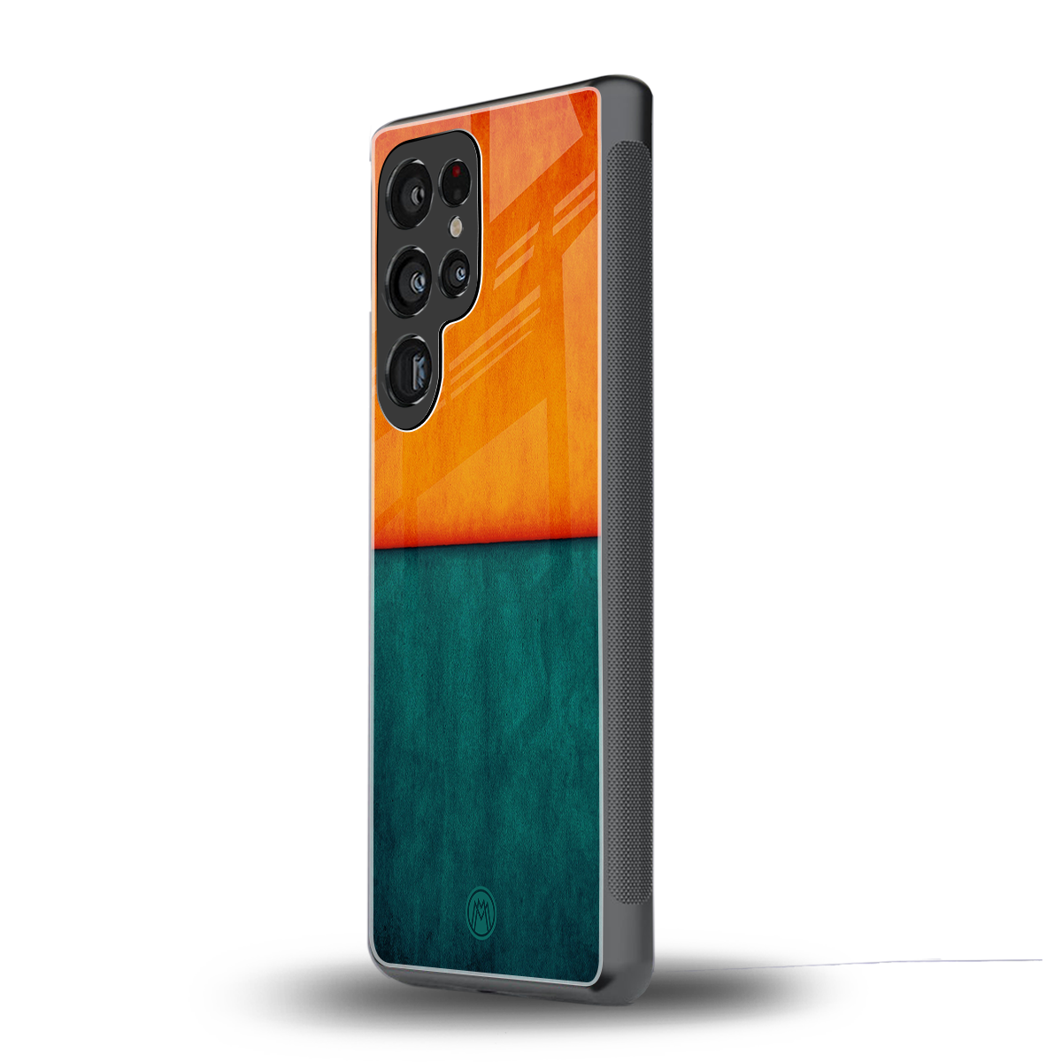 orange green back phone cover | glass case for samsung galaxy s25 ultra