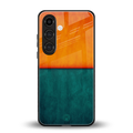 orange green back phone cover | glass case for samsung galaxy s24