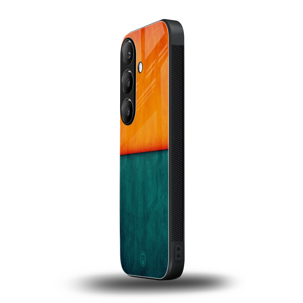 orange green back phone cover | glass case for samsung galaxy s24 plus